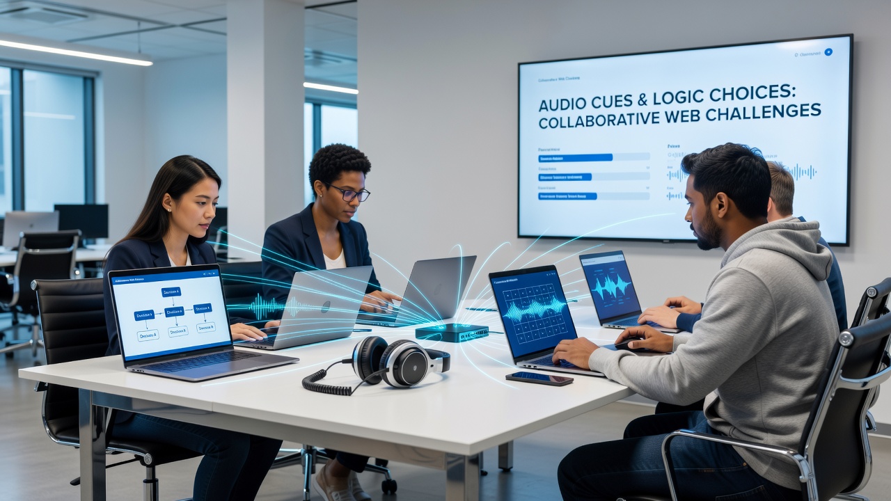 Detailed view of audio cue interfaces in youth collaborative gaming sessions